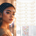Mity Rain Face Glitter Gems Stickers 10 Sheets Star Freckles Single Pattern by Deal US