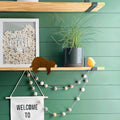 Fcimu Woodland Nursery Decor Black Bear Wooden Sleeping Bear Brown by Deal US