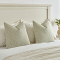 FUTEI Green Chenille Throw Pillow Covers 20x20 Inch Set of 2 Modern Decor by Deal US