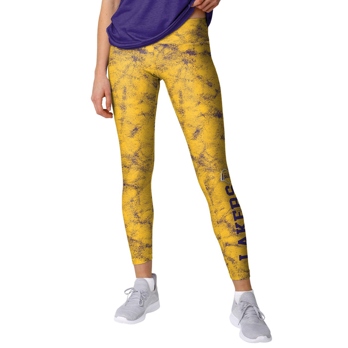 FOCO Los Angeles Lakers NBA Womens Team Color Cloud Leggings Yellow and Purple M by Deal US