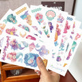 SBOBUY 10 Sheets Yellow Mermaid Temporary Tattoos Birthday Party Supplies by Deal US