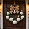 HyDren 24Pcs Beige Velvet Shatterproof Christmas Ornaments Balls 3.15,2.76,2.36" by Deal US