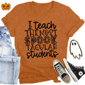 CQF Halloween Teacher Shirt Women Funny Fall Teacher Tee Size XL by Deal US