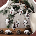 Simgoing 24 Pcs Cow Print Christmas Ornaments 3.15'' Rustic Western Decor by Deal US