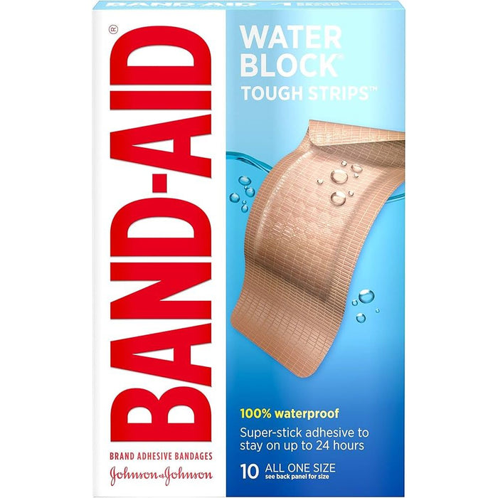 Band-Aid Tough Strips Adhesive Bandages - 10 All One Size by Pasteur Pharmacy