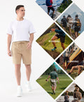 Cosmolle Hiking Cargo Shorts Quick Dry Stretch Lightweight Brown Size M by Deal US