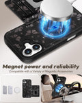 iPhone 16 Wallet Case - Fits 4 Card Slots, Compatible with MagSafe for Women