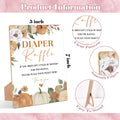 Serach Little Pumpkin Baby Shower Diaper Raffle Sign with Stand & 50 Tickets by Deal US