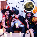 Highergo Halloween Skeleton Trophy Rings Set 6pcs with Neck Chain Stand by Deal US