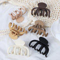 SMKSL Hair Clips 3.5 Inch Medium Brown Matte Banana Jaw Claw Clips by Deal US