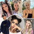 BOGSEA Space Buns Hair Pieces 2PCS Mini Claw Clip 27/613# Color by Deal US