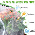 H.Romo Fruit Tree Netting 8x8ft Clear Garden Bird Pest Barrier 1 Pack by Deal US