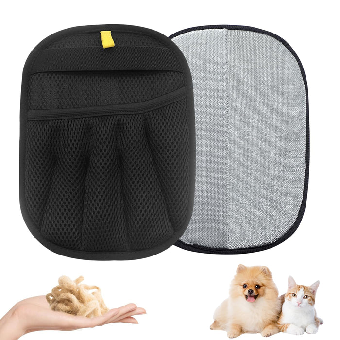 JJpopo Pet Hair Remover Gloves Reusable Grooming Tool for Cats & Dogs 1 Pc by Deal US