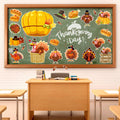 Whaline 45Pc Thanksgiving Turkey Hot Air Balloon Paper Cutouts Autumn Decor by Deal US