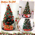 Soulchen Christmas Tree Skirt Double Layer Red Black Yellow Big Wave Point 51" by Deal US