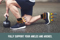 THX4COPPER Compression Foot Sleeves Copper Infused Arch Support Gray Navy Size L by Deal US
