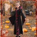 iTVTi Girls Vampire Costume Black Dress Halloween Cosplay 6-7 Years Tag 140 by Deal US