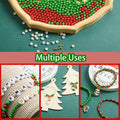 DECYOOL Christmas Jewelry Beads Set 1800pcs Red Green Silver Gold Small by Deal US