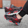 Sypsfwco Kids Running Sneakers Mesh Athletic Rubber Sole Black-Red Size 3.5 US by Deal US