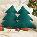 Vdoioe Christmas Tree Throw Pillows Set of 2 Plush Cotton Fill Xmas Decor by Deal US