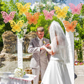 SUNBEAUTY Butterfly Paper Fans Wall Decor Set of 9 Party Paper Decorations by Deal US