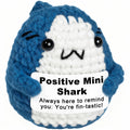Animals Crochet Shark Gift – Mini Emotional Shark Plush with Support Me