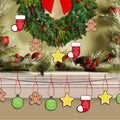 Soulchen 24 Pcs Gingerbread Man Christmas Tree Ornaments with Red Ropes by Deal US