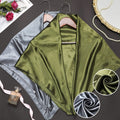Inch Silky Head Scarf 2 Pcs Large Square Neck Scarf Sleeping Hair Wrapping Sa