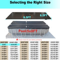 SIHAIAN 16x28Ft Oval Pool Cover UV Weather Resistant Side Storage by Deal US