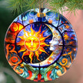 Touber Sun God Christmas Ornament Ceramic Holiday Decor Sun and Moon by Deal US
