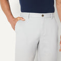 Amazon Essentials Men's Classic-Fit Wrinkle-Resistant Chino Pant Grey Size 34x33 by Deal US