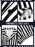 Haysandy Kids Halloween Black White Striped Suit Costume Size Large by Deal US