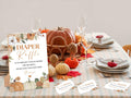 Serach Little Pumpkin Baby Shower Diaper Raffle Sign with Stand & 50 Tickets by Deal US