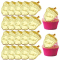 mdgfge 20Pcs Thanksgiving Gold Chestnut Acrylic Cupcake Toppers Decor by Deal US