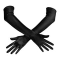 Spooktacular Creations Long Satin Opera Party Gloves Black 21in One Size by Deal US