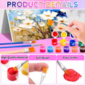 Dyrfolm 145 Pcs Mini Acrylic Paint Set 12 Colors Washable Bulk Pack by Deal US