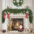 GDENZL 5FT Artificial Norfolk Pine Garland Green Faux Xmas Decor Size 5FT by Deal US