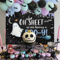 MEHOFOND Halloween Baby Shower Party Backdrop Purple Vinyl 7x5ft by Deal US