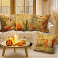 Benjia 20x20 Throw Pillow Covers Set of 4 Watercolor Forest Pumpkin Autumn by Deal US