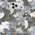 Sapphire Bloom Blue Flower Shockproof Magnetic Case for iPhone 17 Pro by Merch Section