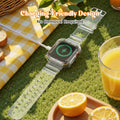 Band for Apple Watch 38mm 40mm 41mm Jelly Crystal Bumper Case Band for Wom