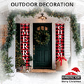 X-Protector Merry Christmas Buffalo Plaid Banner 71x13 Red by Deal US