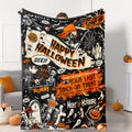 Tupmnbry Halloween Pumpkin Ghost Cat Throw Blanket Flannel 50x60 by Deal US