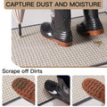 YDKGL Door Mat 17x30 Gray Indoor Dirt Resistant Non-Slip Rubber Backing by Deal US