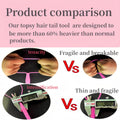 Topsy Tail Hair Tool Set, Ponytail Maker Loop Styling Tools, 2 Sizes, Multicolor, 8 Piece