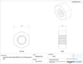 Steel Hex Nut, Plain Finish, Grade 8, ASME B18.2.2 (Pack of 100) by Vanessa Jane