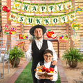 Sukkot Decorations Hanging Swirls Happy Sukkot Banner Ceiling Decor by Deal US