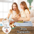 GiftoBi Capybara Animal Keychain Stainless Steel 3x3cm Silver B Unisex by Deal US