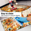 APROPHIC Fall Pumpkin Kitchen Mat Rugs Set of 2 Non Slip Washable 16x24+16x41 by Deal US