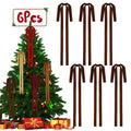Rokkibom 6 PCS Large Brown Velvet Ribbon Bows 23.5x15.5 Inch Christmas Decor by Deal US
